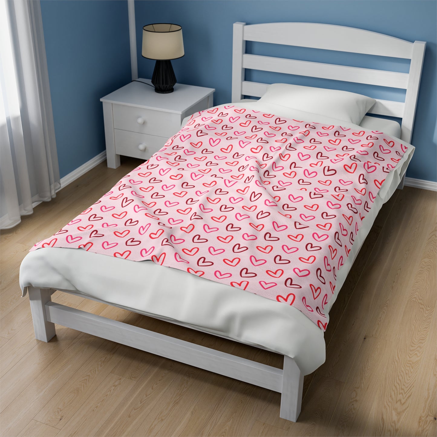 Snuggle Up, Buttercup! Valentine's Day Heart Plush Blanket