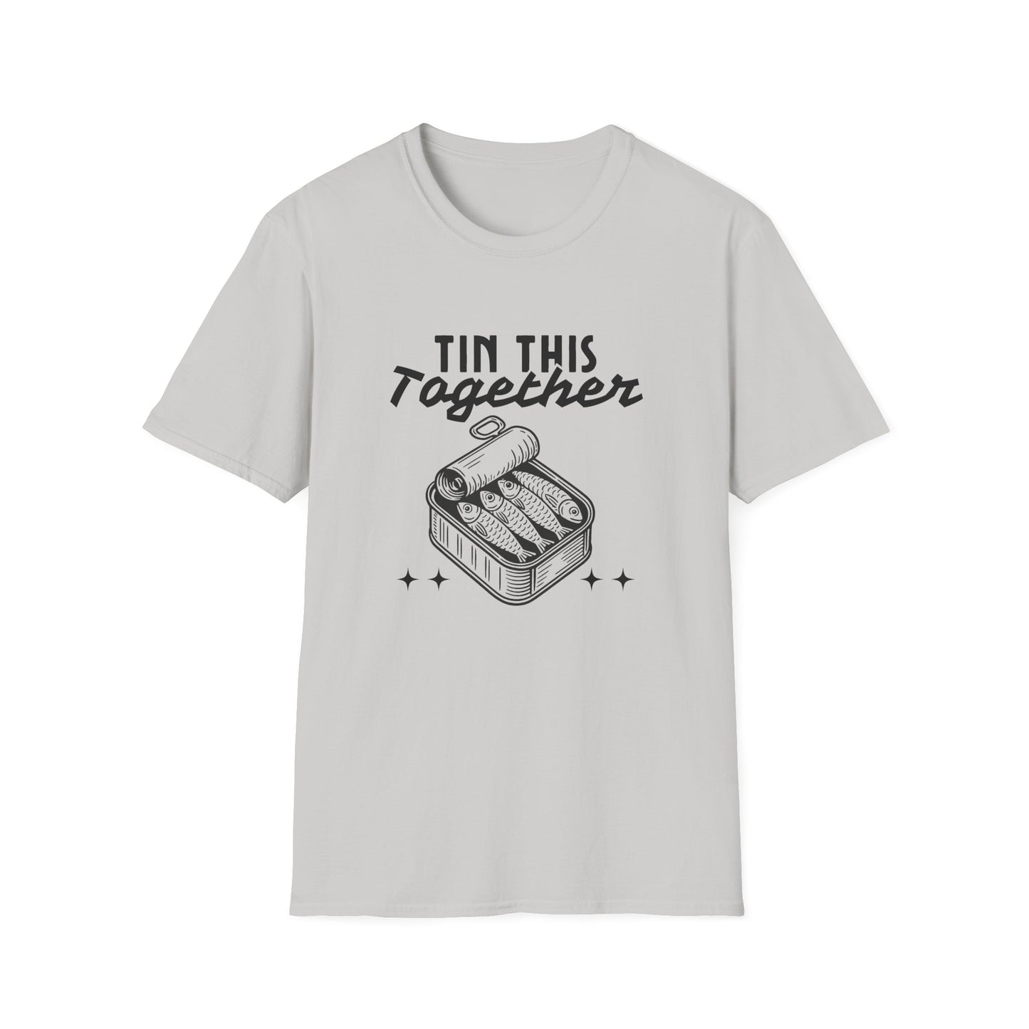 Tin This Together – Funny Sardine Unisex T-Shirt for Ocean Wellness & Plastic Pollution Awareness