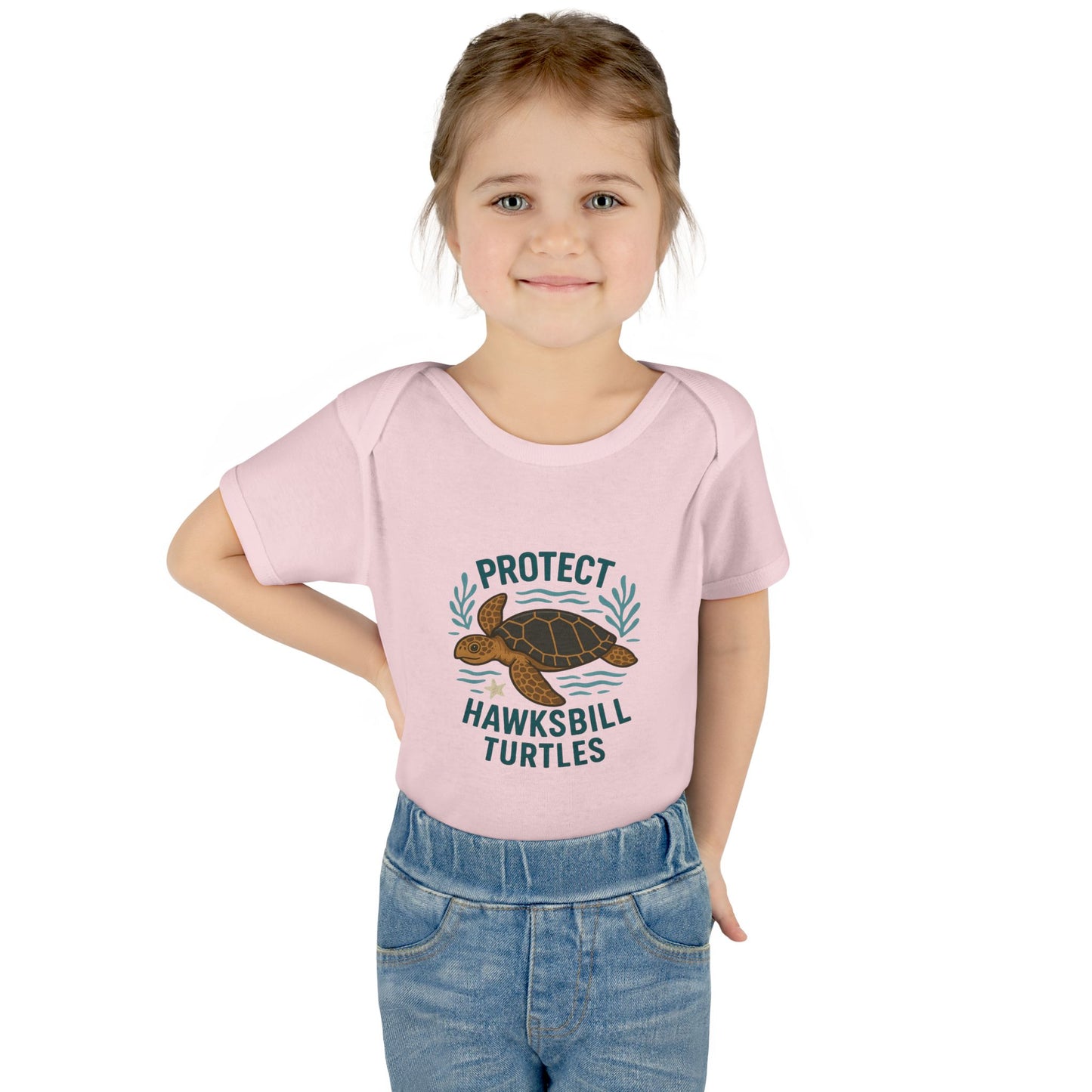 Protect Hawksbill Turtles Baby Bodysuit – Ocean Conservation Outfit