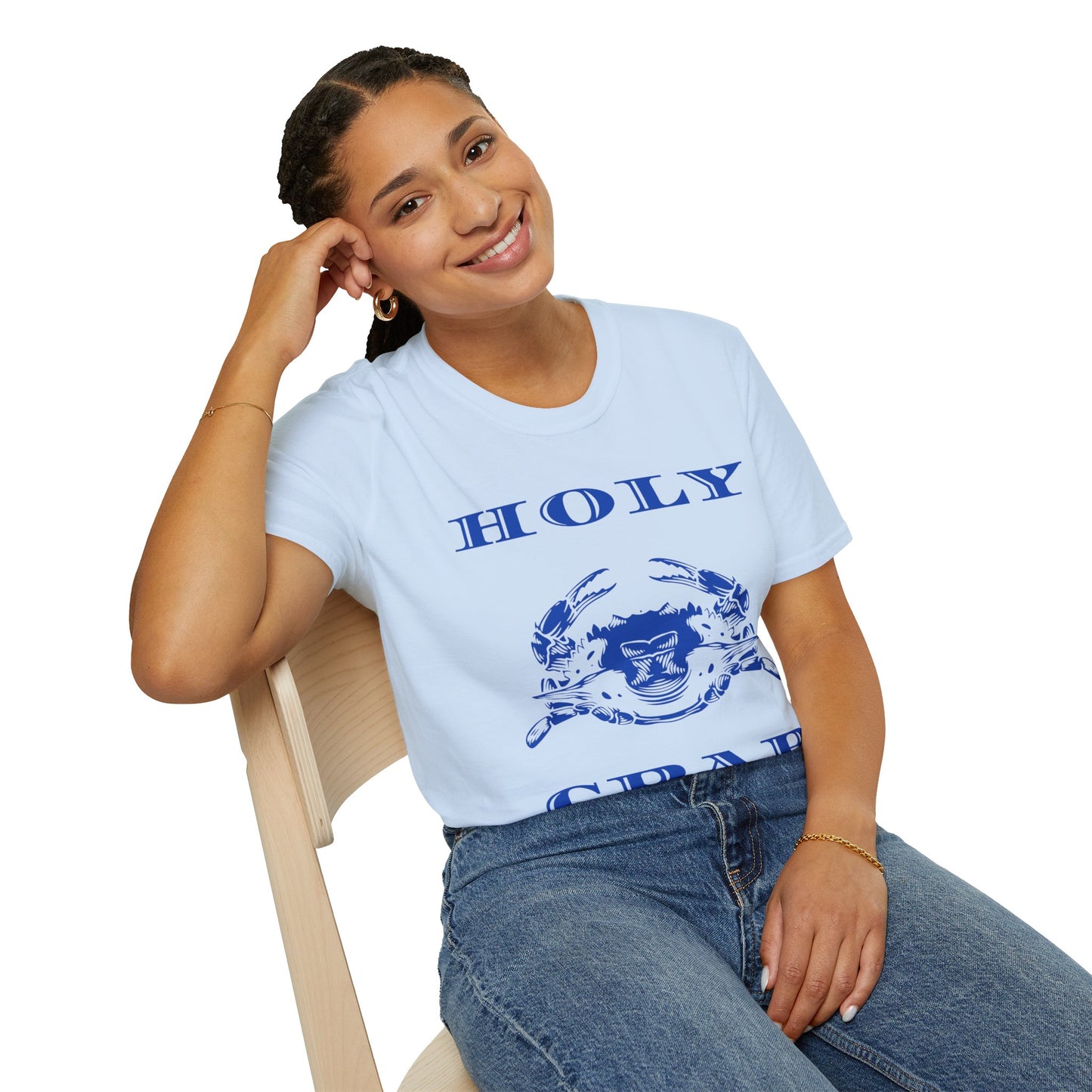 Holy Crab Funny Ocean Lover T-Shirt – Unisex Softstyle Tee