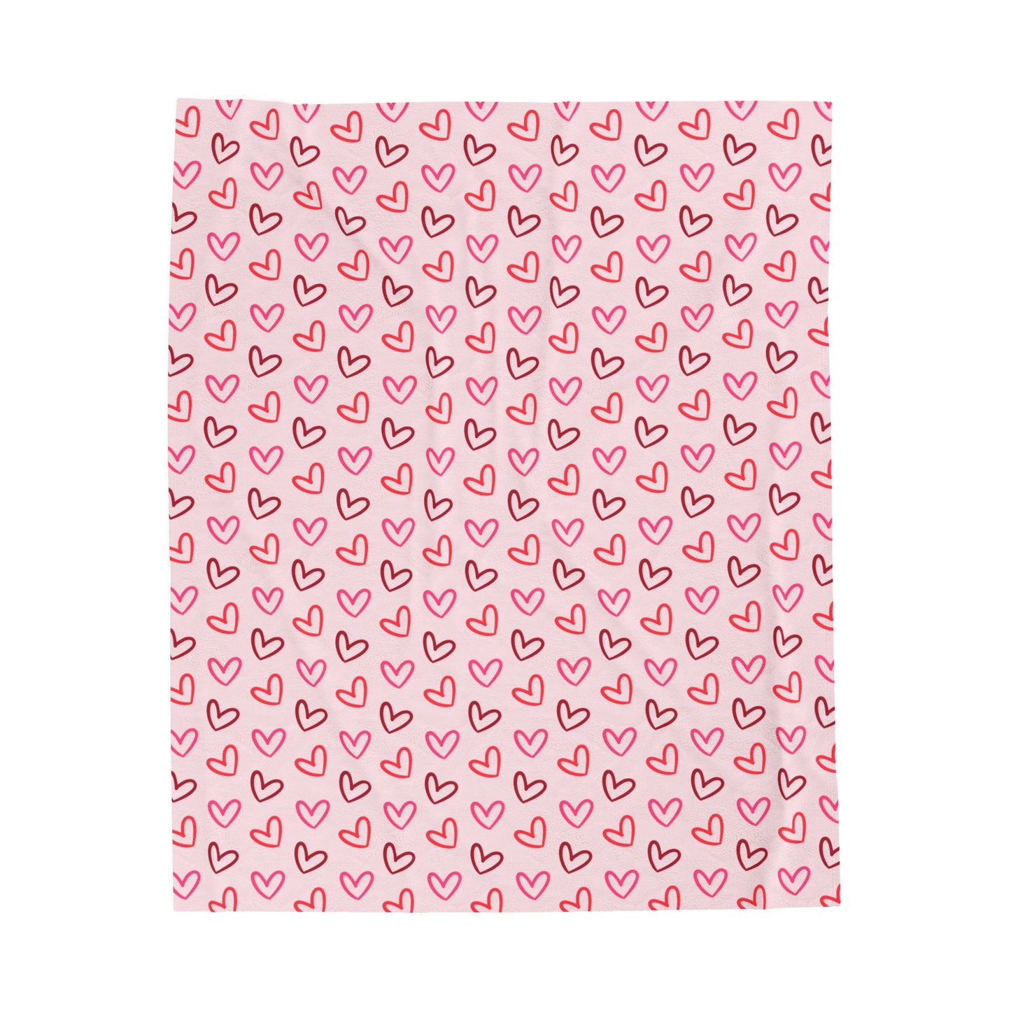 Snuggle Up, Buttercup! Valentine's Day Heart Plush Blanket