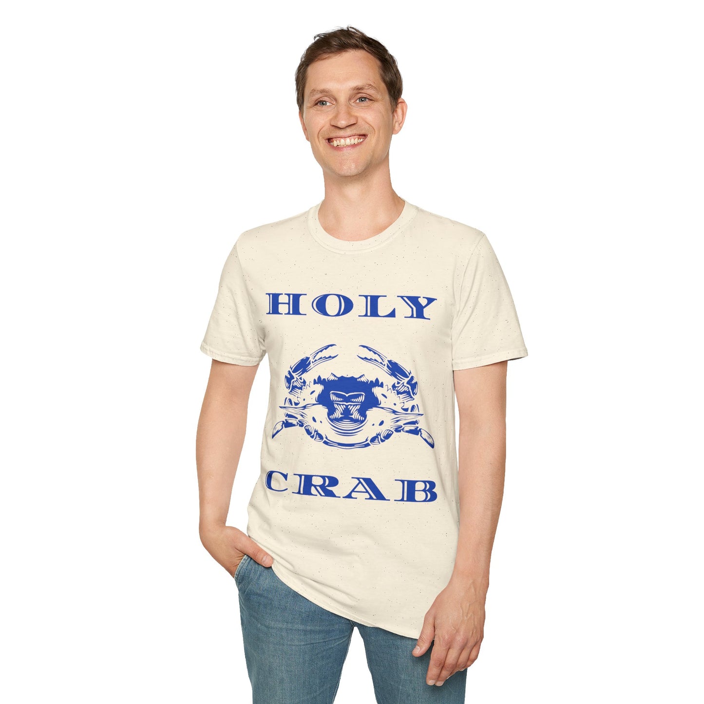 Holy Crab Funny Ocean Lover T-Shirt – Unisex Softstyle Tee