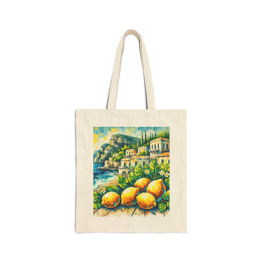 Mediterranean Escape Tote Bag โ Perfect for Travel Lovers and Lemon Enthusiasts