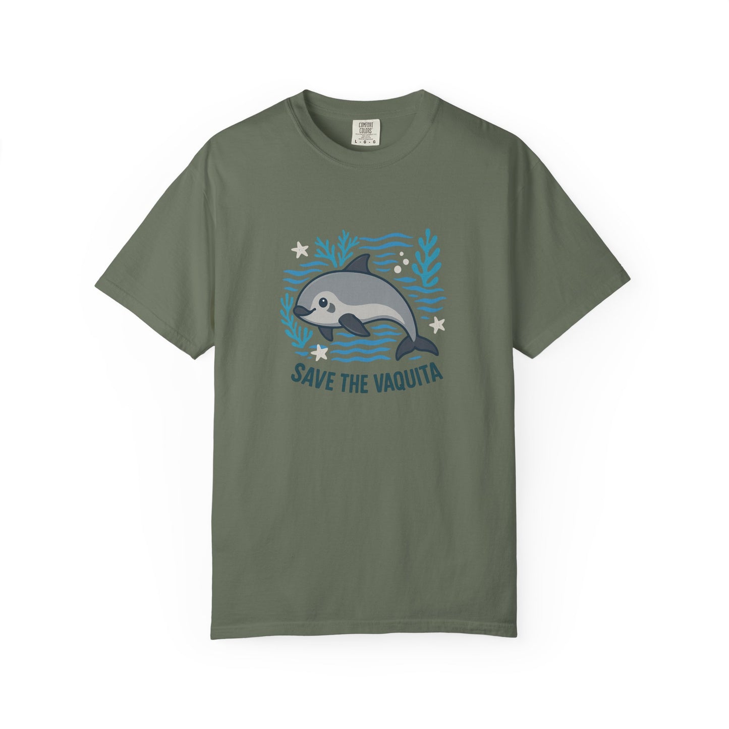 Save the Vaquita Unisex Ocean Conservation T-Shirt – Garment-Dyed Tee