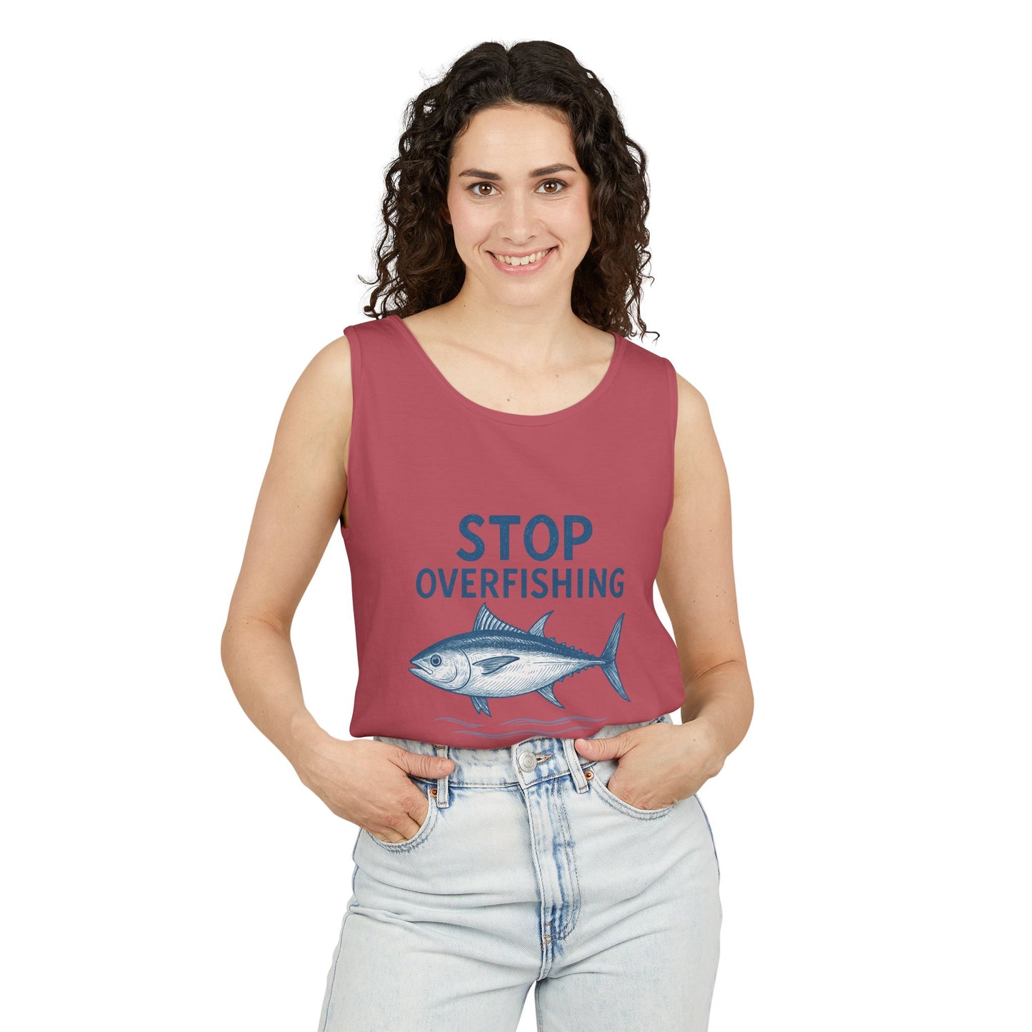 Stop Overfishing Bluefin Tuna Tank Top – Unisex Conservation Shirt