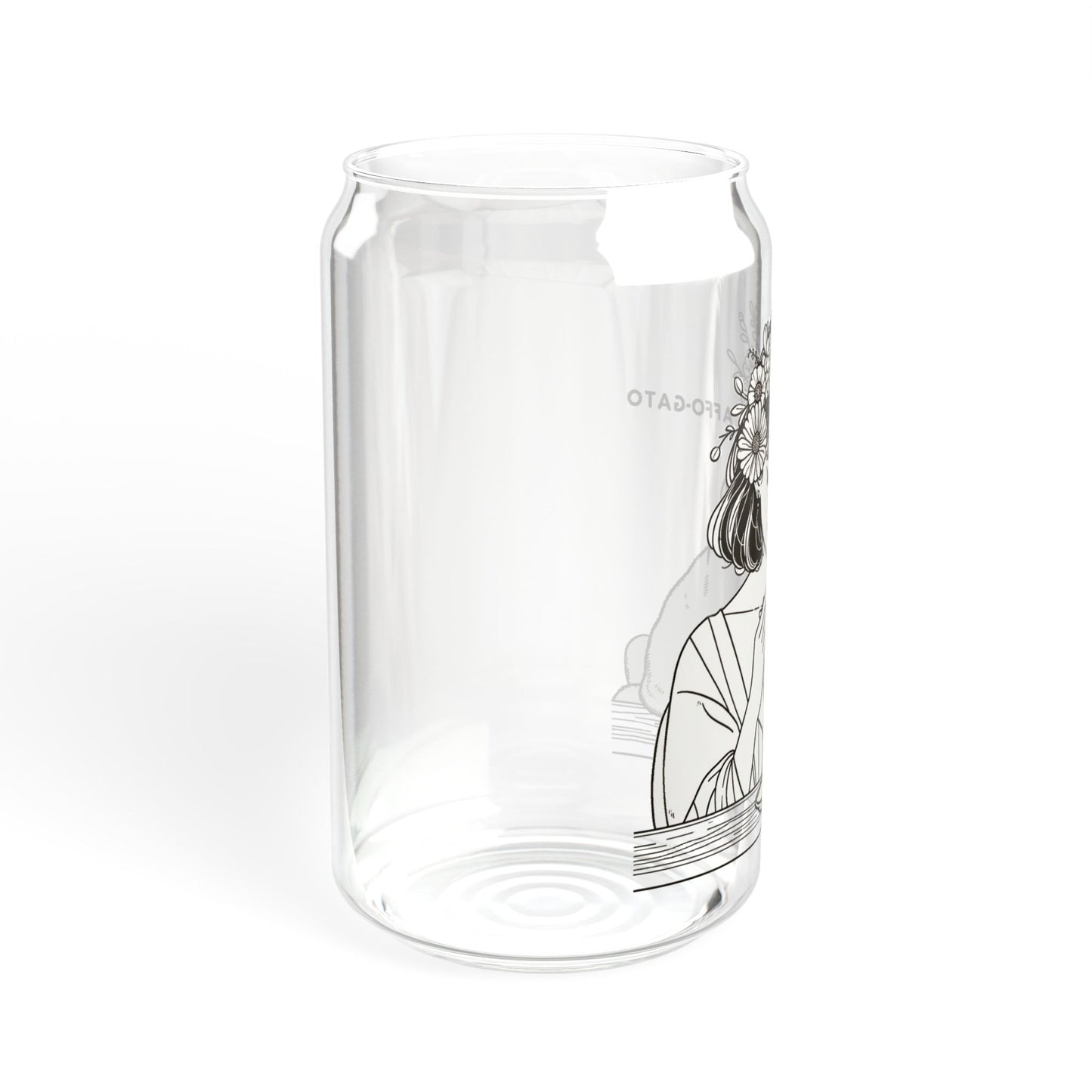 Affo-Gato 16oz Sipper Glass – For Coffee and Cat Lovers