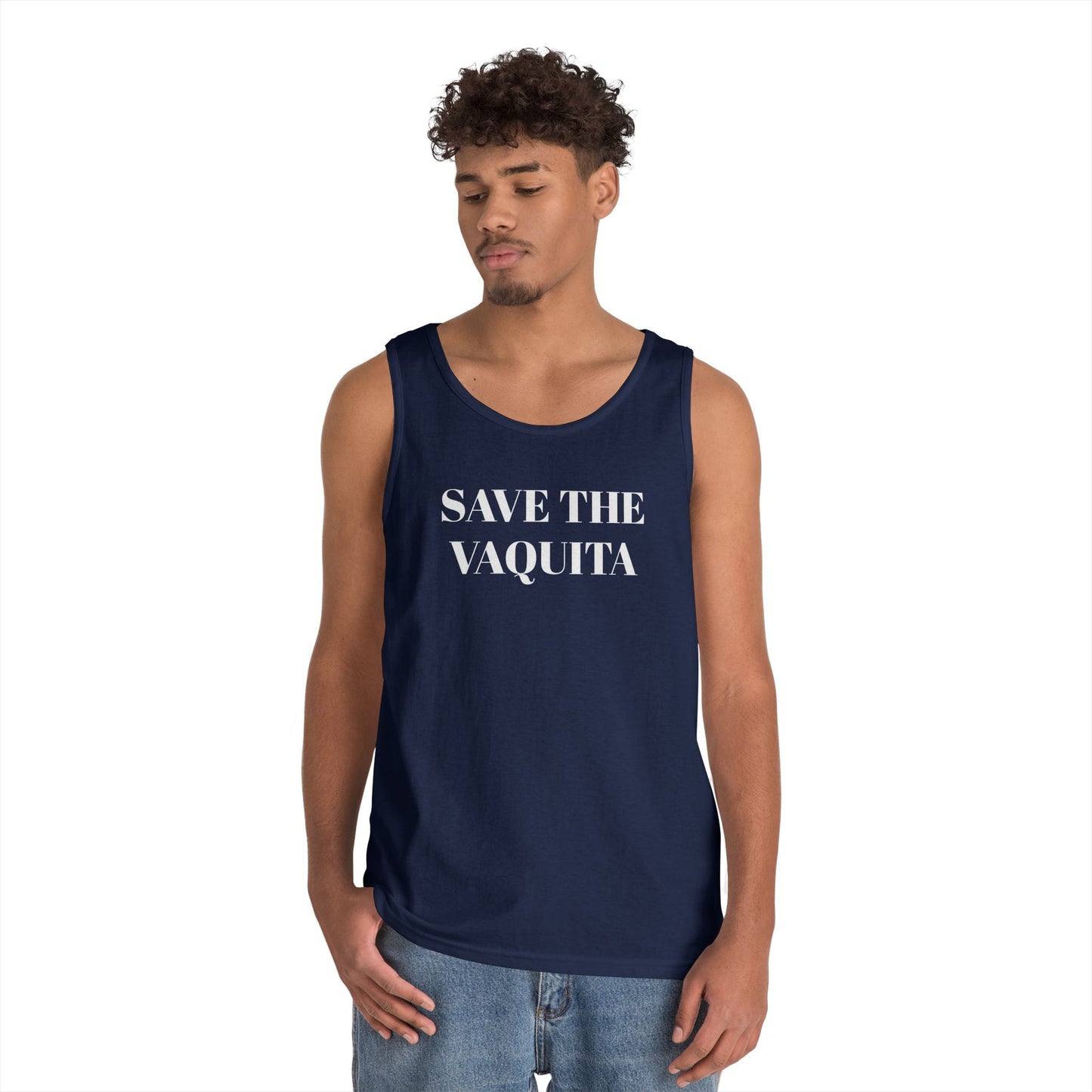 Save the Vaquita Tank Top — Conservation Awareness Cotton Tank