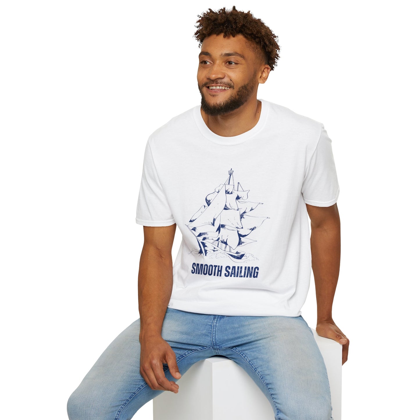 Smooth Sailing Ocean Adventure T-Shirt – Unisex Softstyle Tee