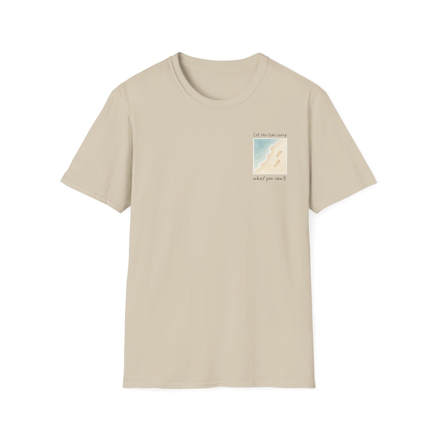 Let the Tide Carry It Tee – Beach Walk Mindfulness Unisex T-Shirt
