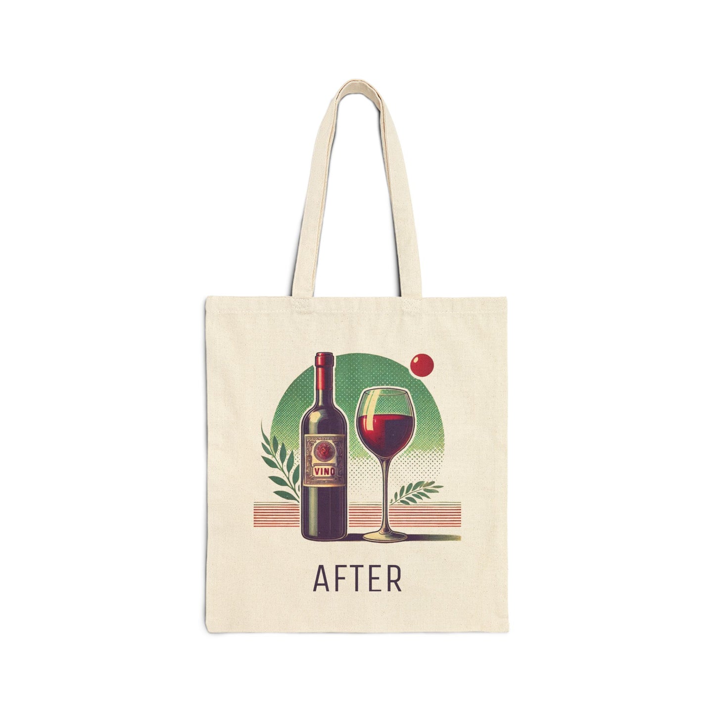 Vintage Vino Reversible Tote Bag - Before and After Grapes and Wine Design