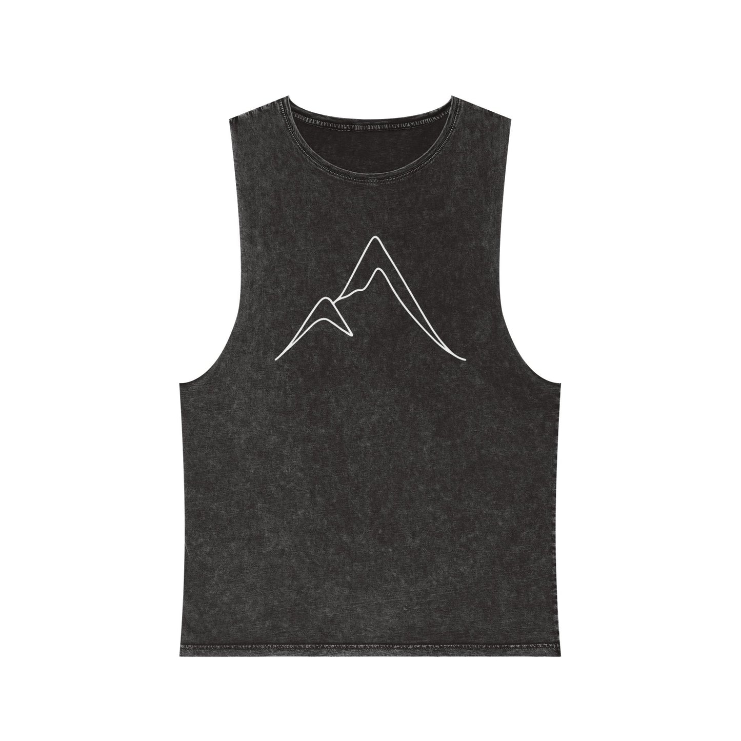 Mountain Pose Yoga Tank – Unisex Stonewash Mindfulness Top