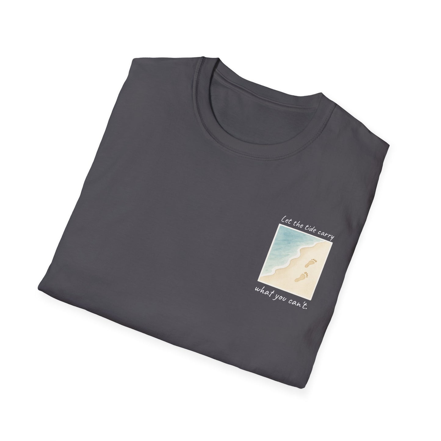 Let the Tide Carry It Tee – Beach Walk Mindfulness Unisex T-Shirt