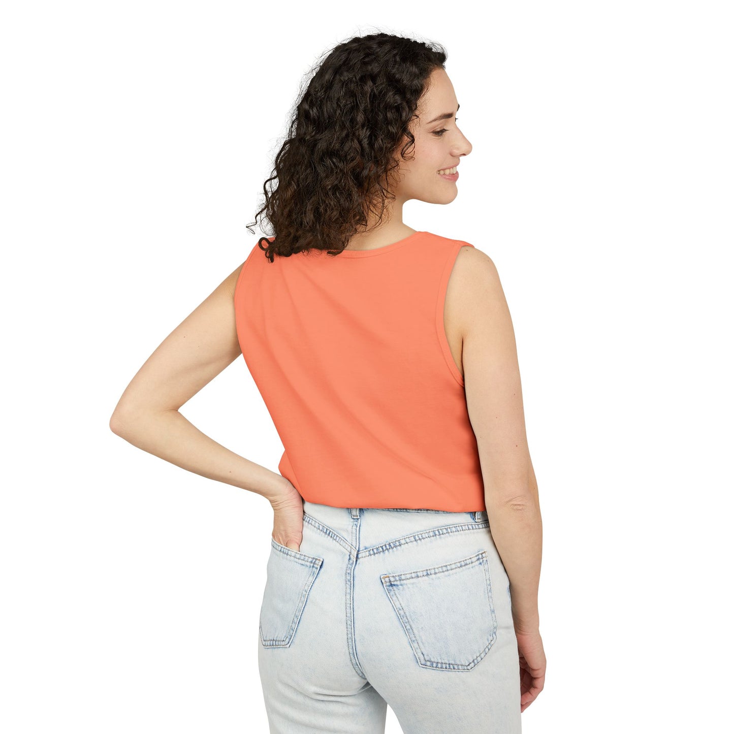 Puppy Pose Yoga Tank – Unisex Garment-Dyed Comfort Top