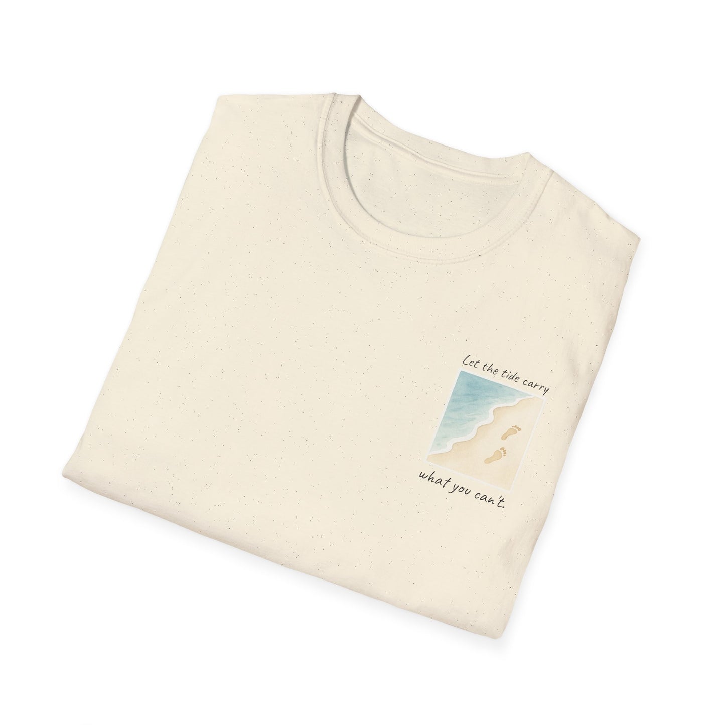 Let the Tide Carry It Tee – Beach Walk Mindfulness Unisex T-Shirt