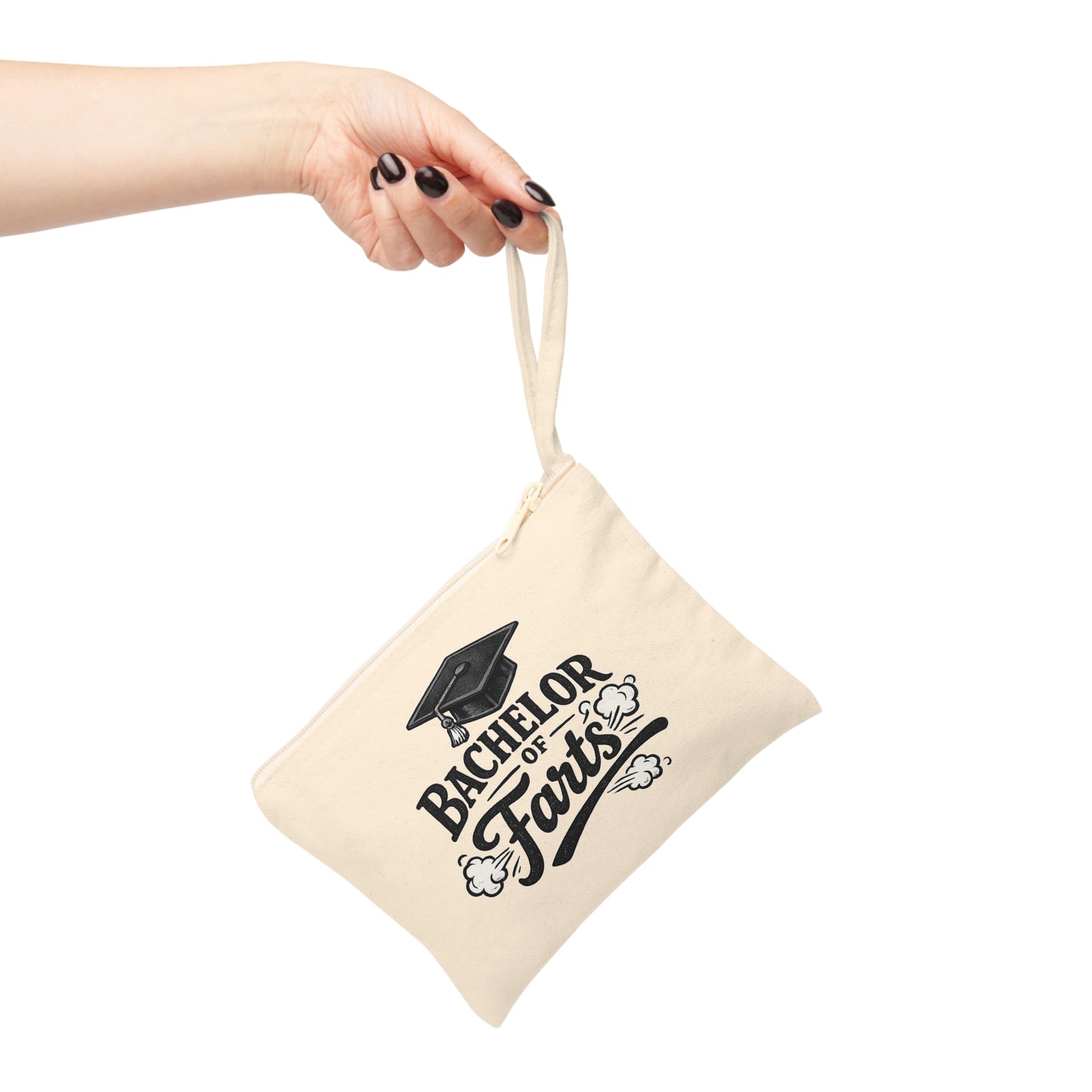 Bachelor of Farts Graduation Accessory Pouch – Funny Liberal Arts Zipper Bag for Grads