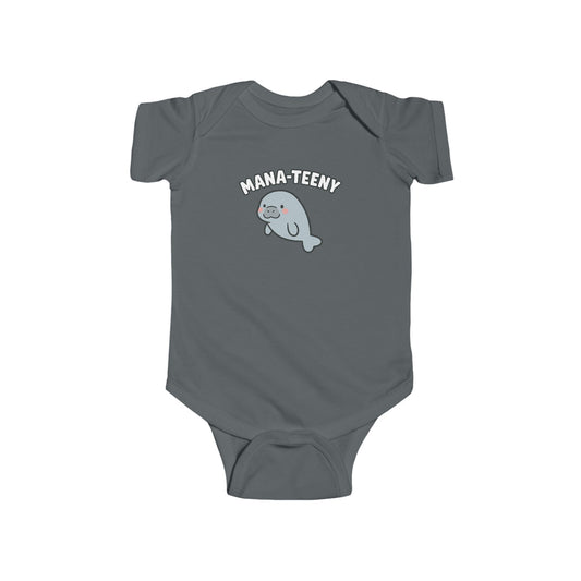 "Mana-Teeny" Manatee Baby Bodysuit β Ocean Conservation Infant Outfit