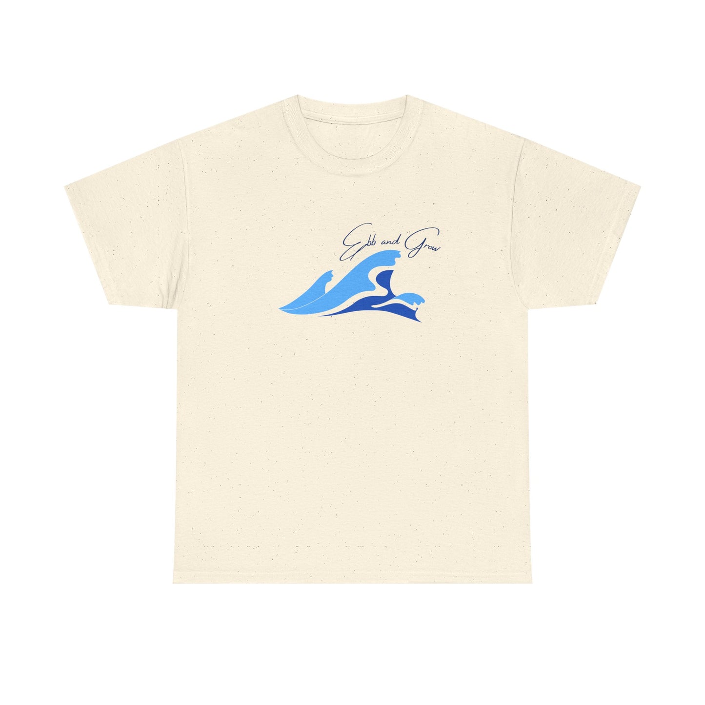 Ebb and Grow Tee – Tide-Inspired Unisex Cotton T-Shirt for Personal Growth & Ocean Wellness