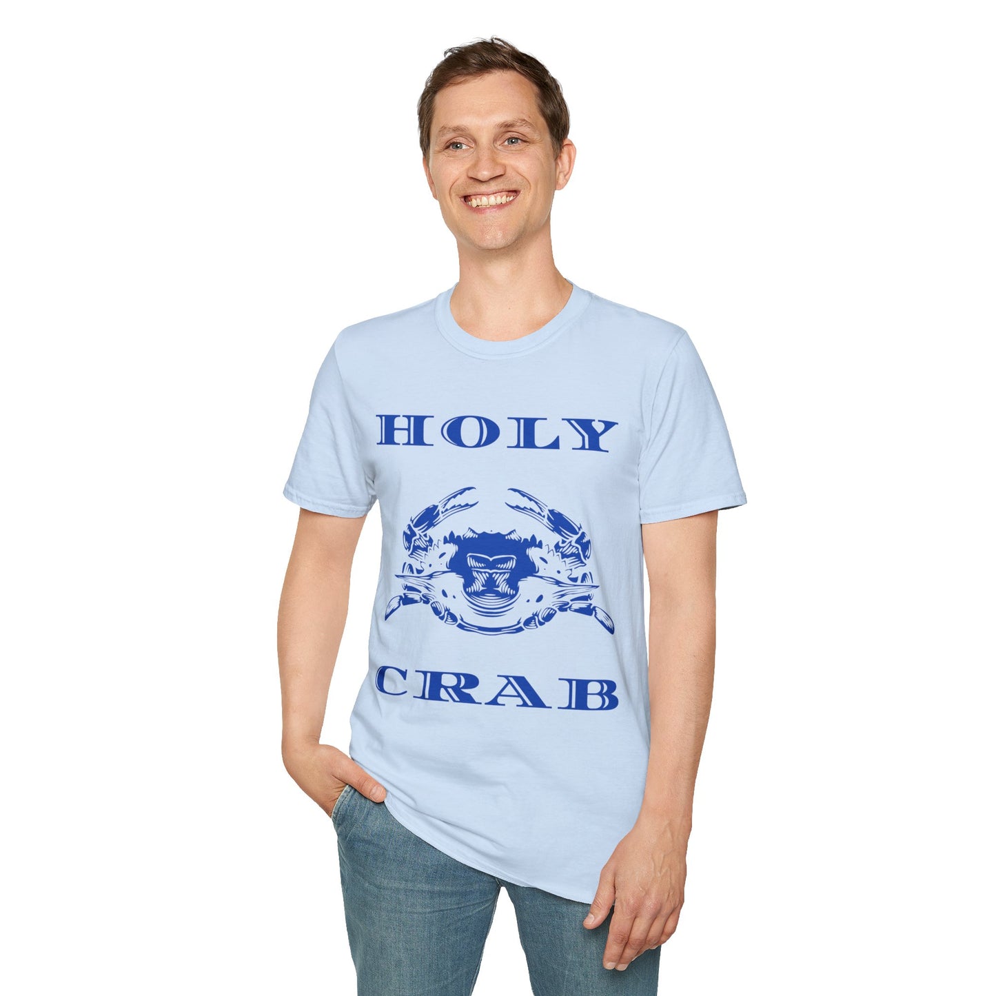 Holy Crab Funny Ocean Lover T-Shirt – Unisex Softstyle Tee