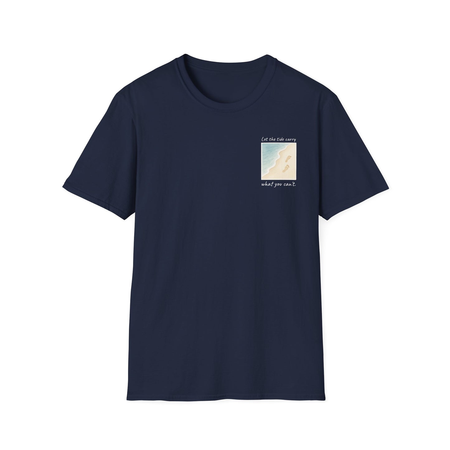 Let the Tide Carry It Tee – Beach Walk Mindfulness Unisex T-Shirt