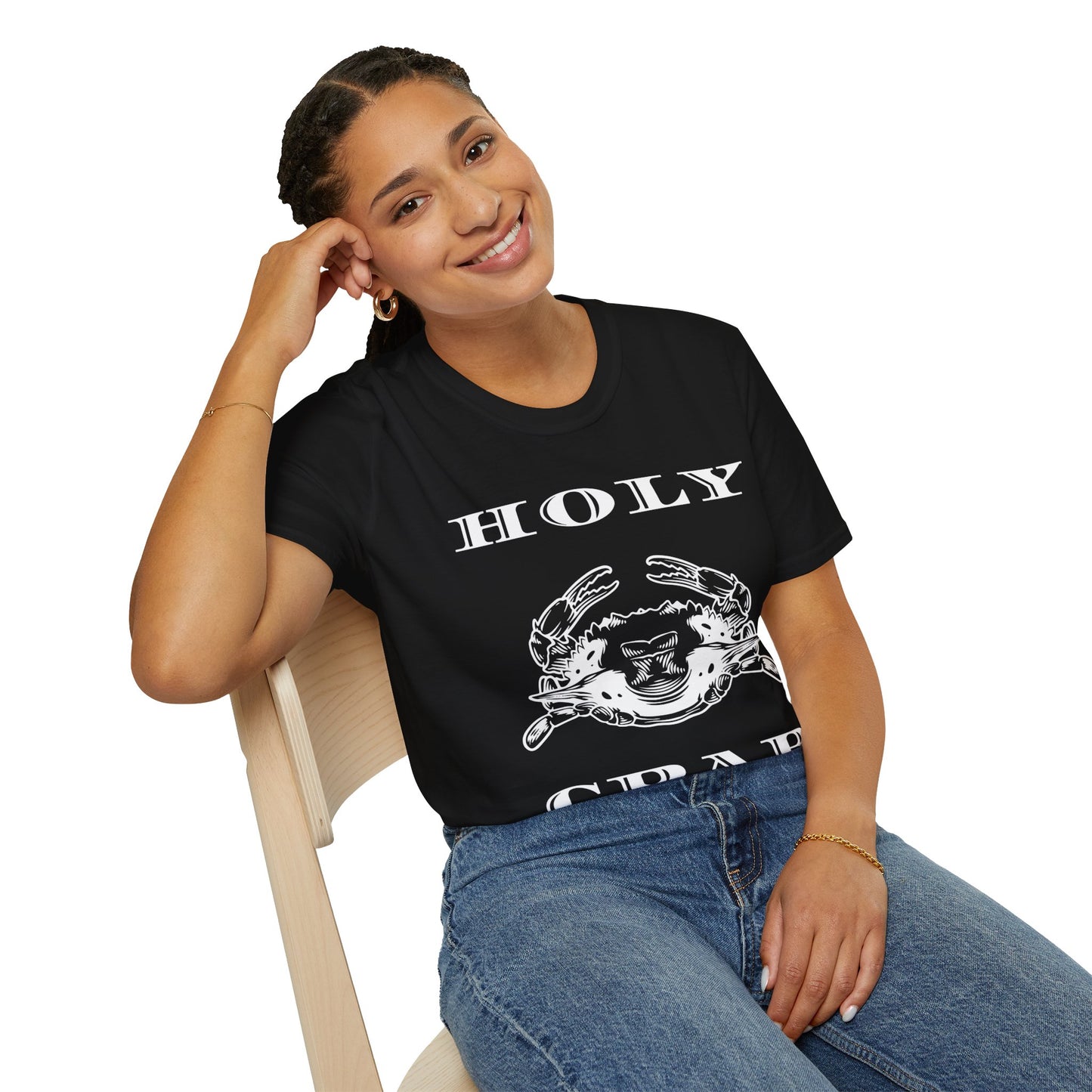 Holy Crab Funny Ocean Lover T-Shirt – Unisex Softstyle Tee