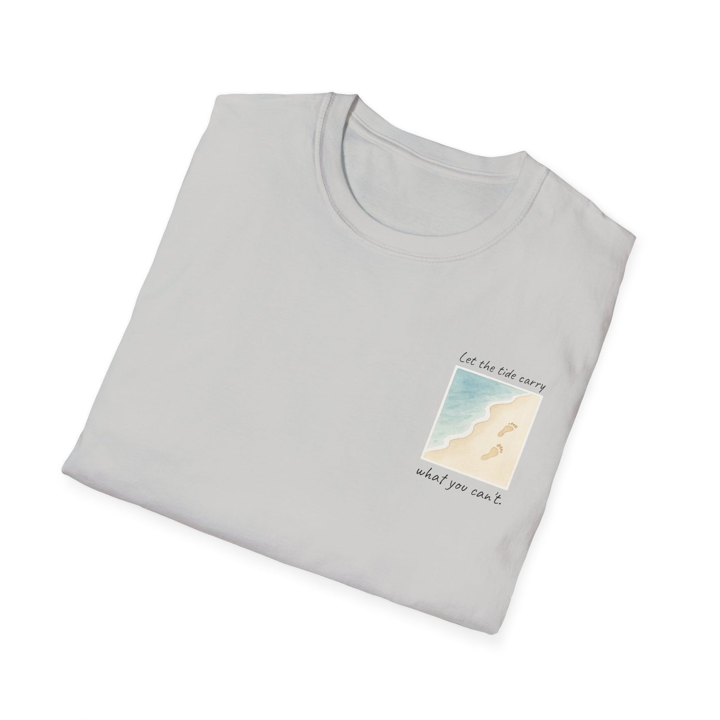 Let the Tide Carry It Tee – Beach Walk Mindfulness Unisex T-Shirt