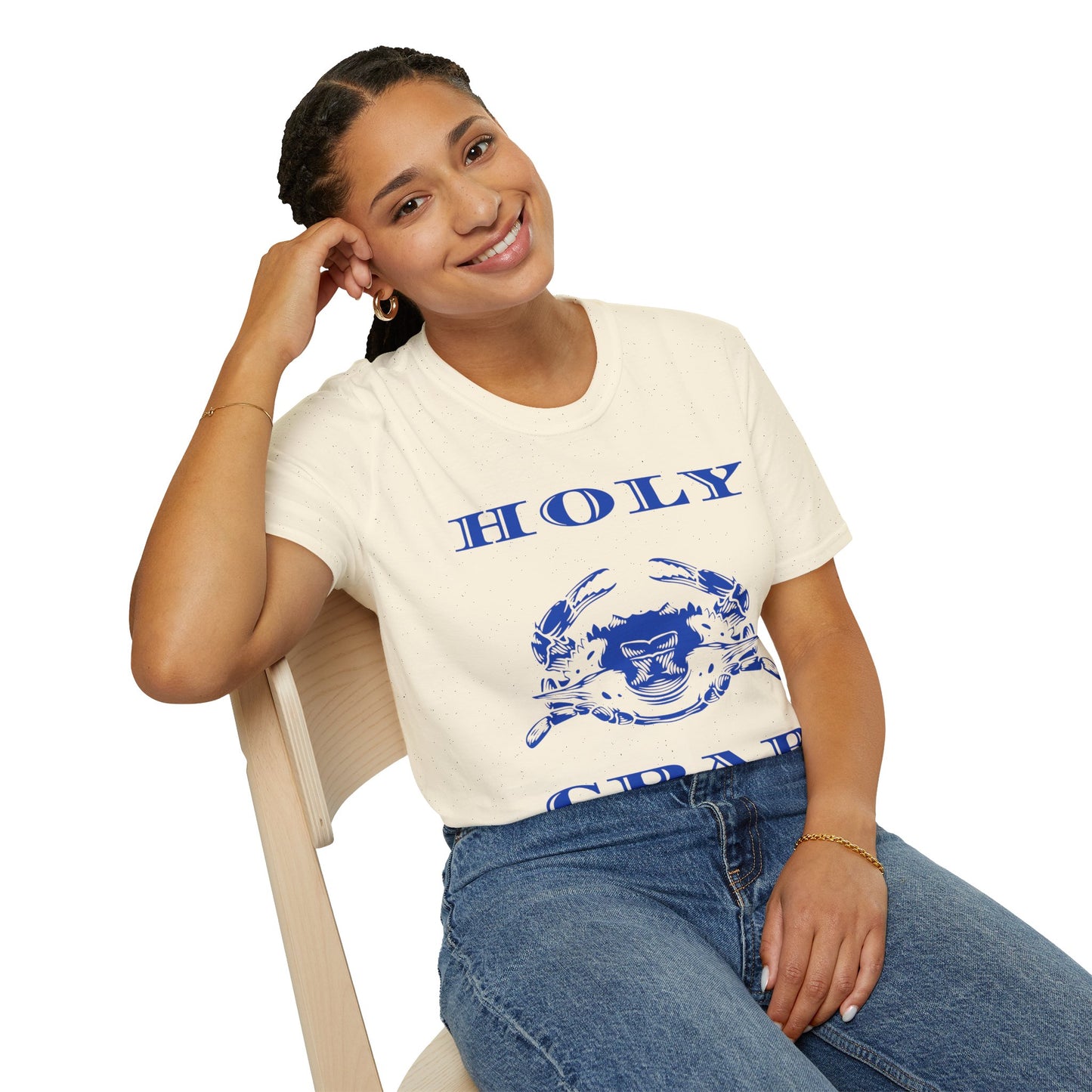 Holy Crab Funny Ocean Lover T-Shirt – Unisex Softstyle Tee