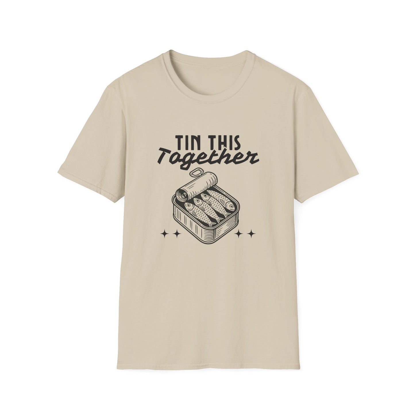 Tin This Together – Funny Sardine Unisex T-Shirt for Ocean Wellness & Plastic Pollution Awareness