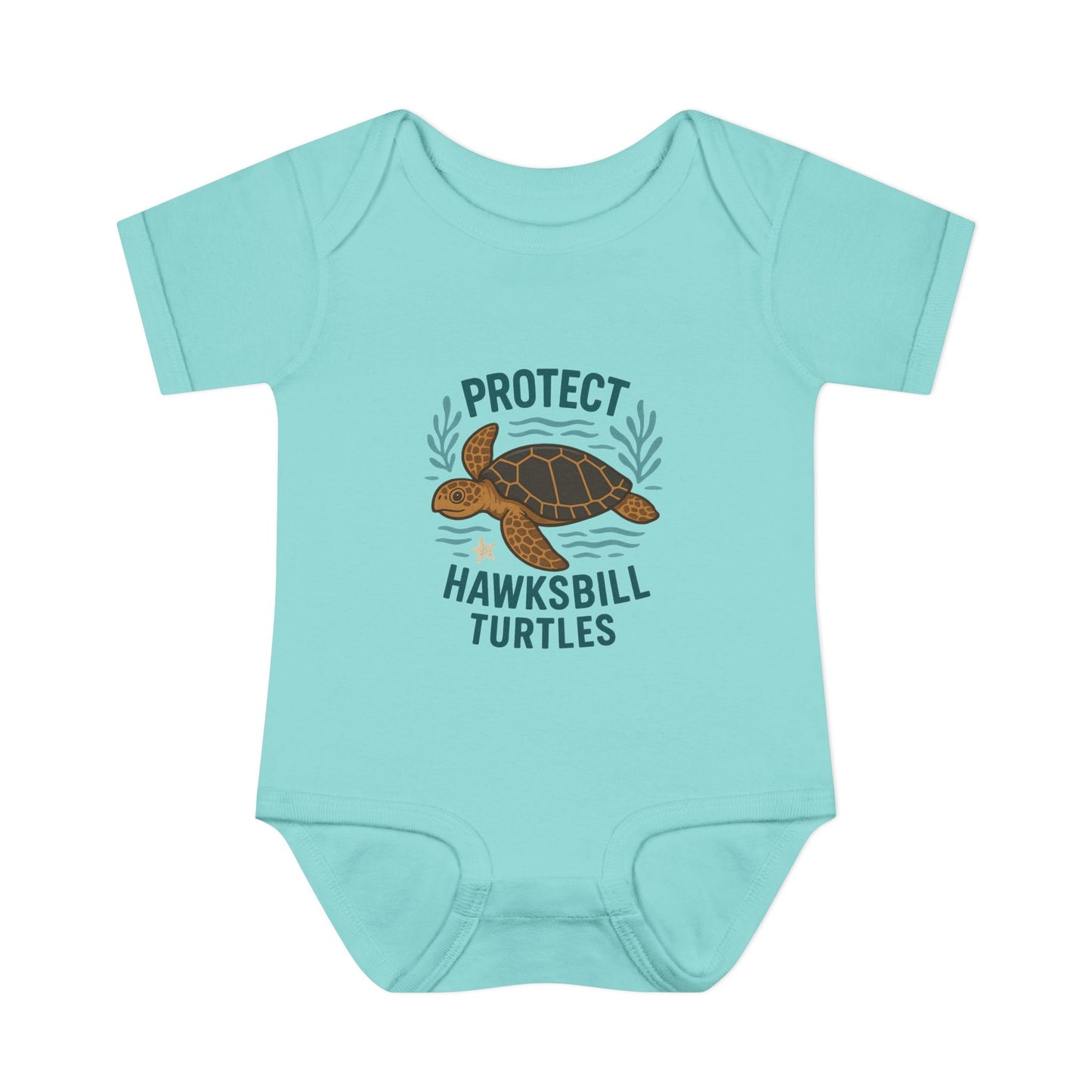 Protect Hawksbill Turtles Baby Bodysuit – Ocean Conservation Outfit