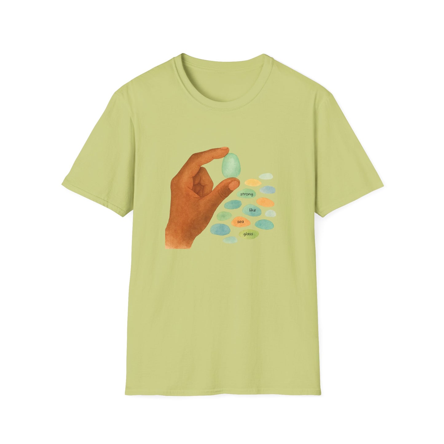 Strong Like Sea Glass Tee – Inner Strength & Ocean Kindness T-Shirt