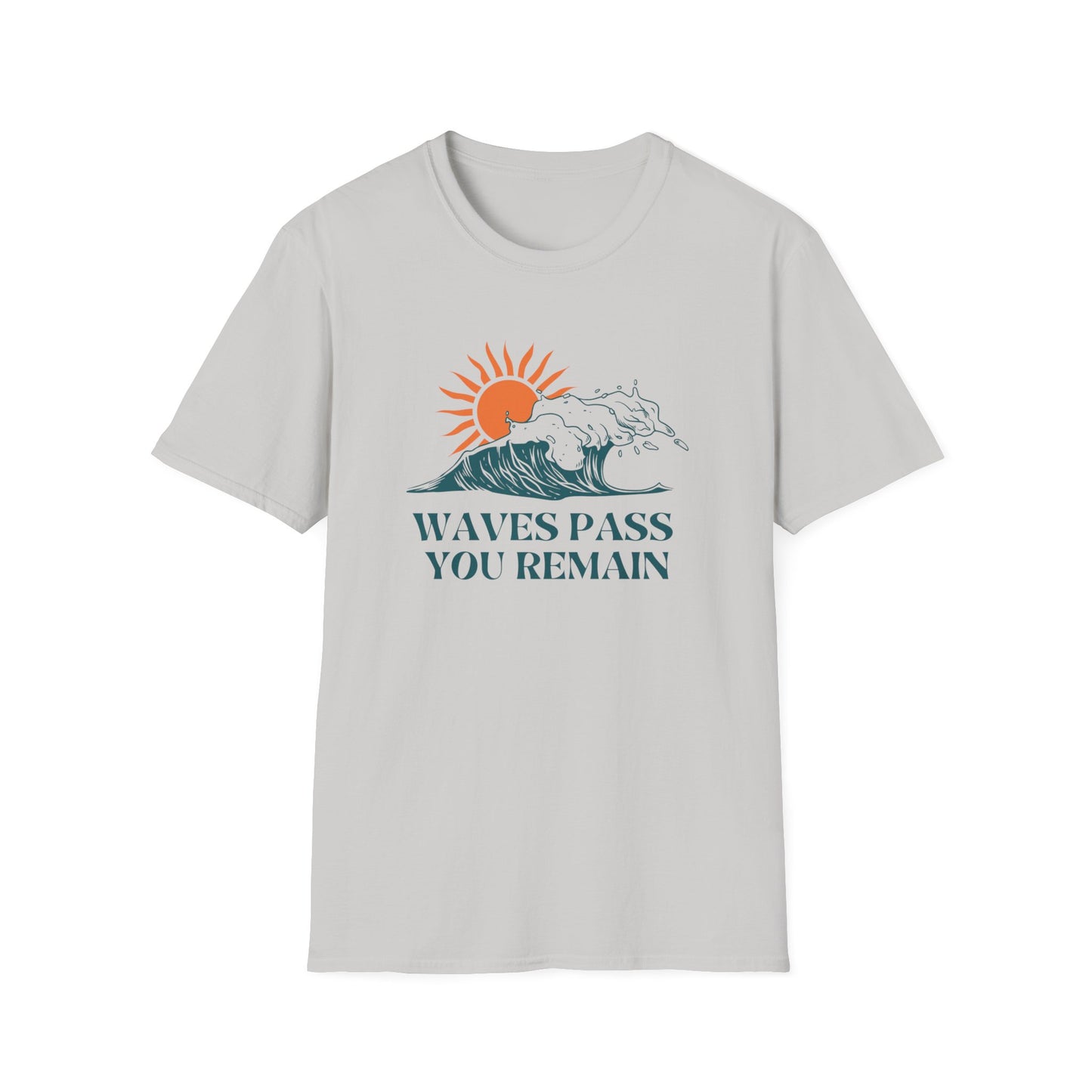 Waves Pass, You Remain Tee – Ocean-Inspired Self-Care Unisex T-Shirt