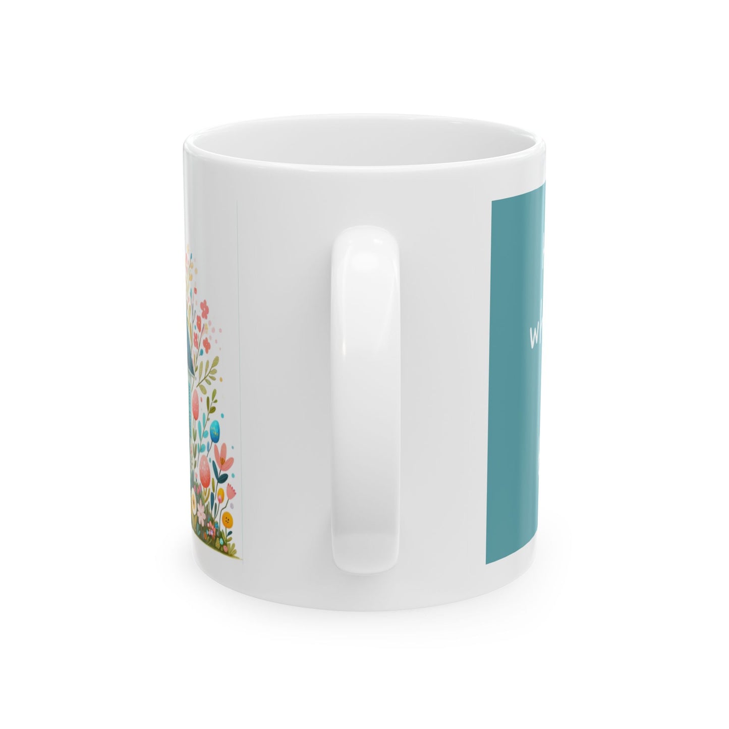 Home is Where Your Heart Blooms - Spring Cottage Ceramic Mug, 11oz
