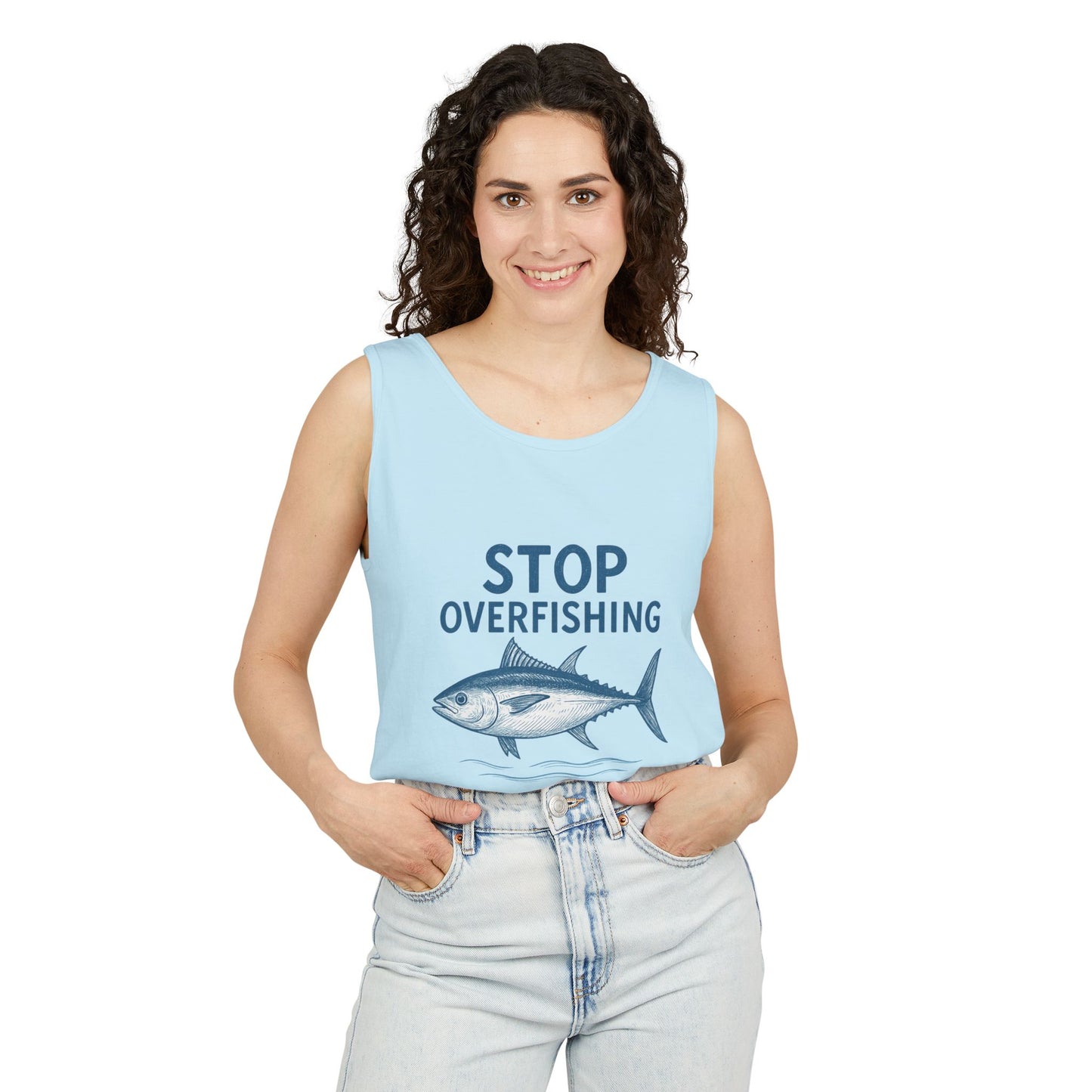 Stop Overfishing Bluefin Tuna Tank Top – Unisex Conservation Shirt