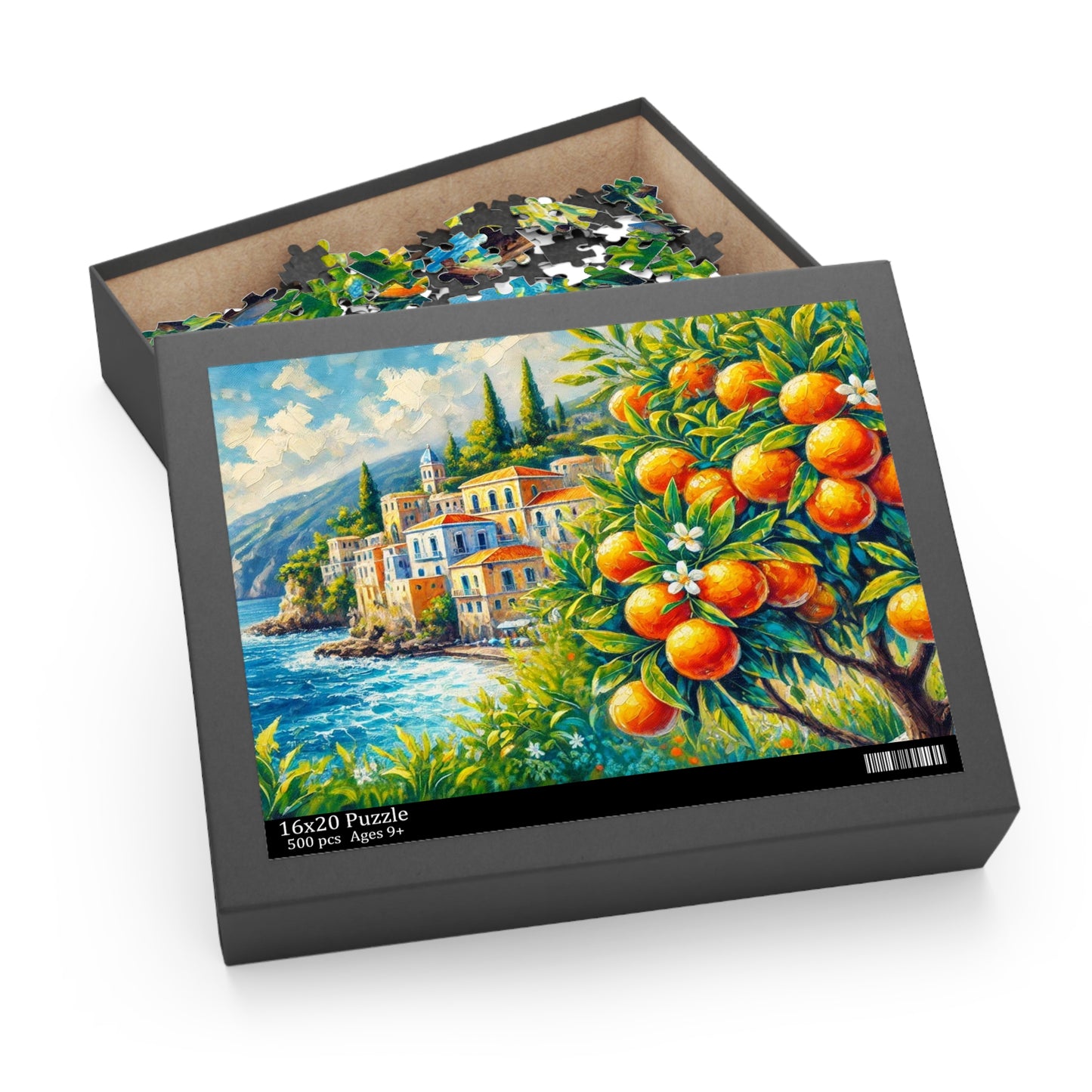 Mediterranean Escape 500-Piece Puzzle – Perfect for Travel Lovers and Mindful Relaxation