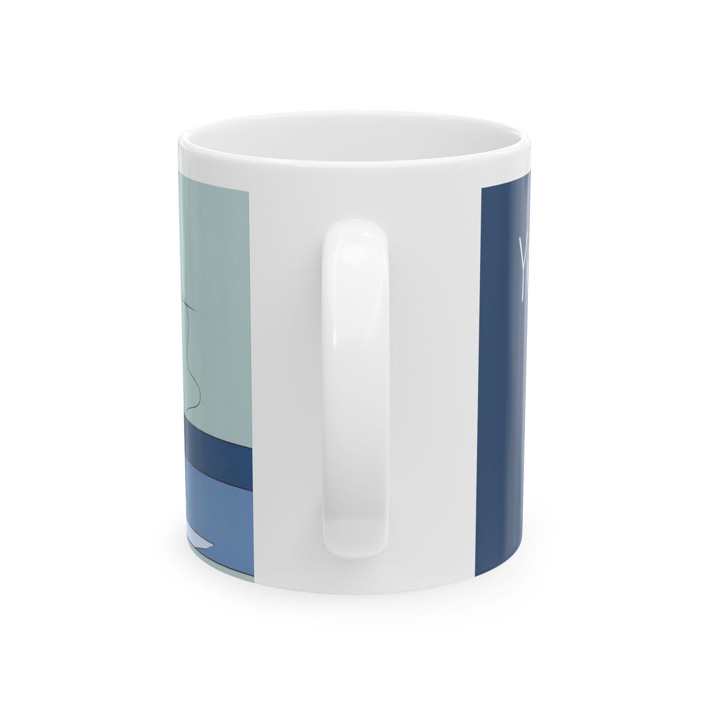 You're Here For A Reason - Fishing Ceramic Mug, 11oz