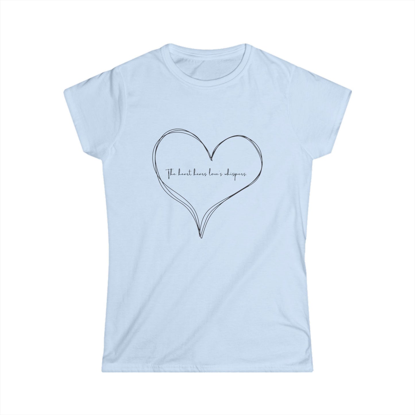 Heartfelt Love Women’s Softstyle Tee – Valentine’s Day Edition