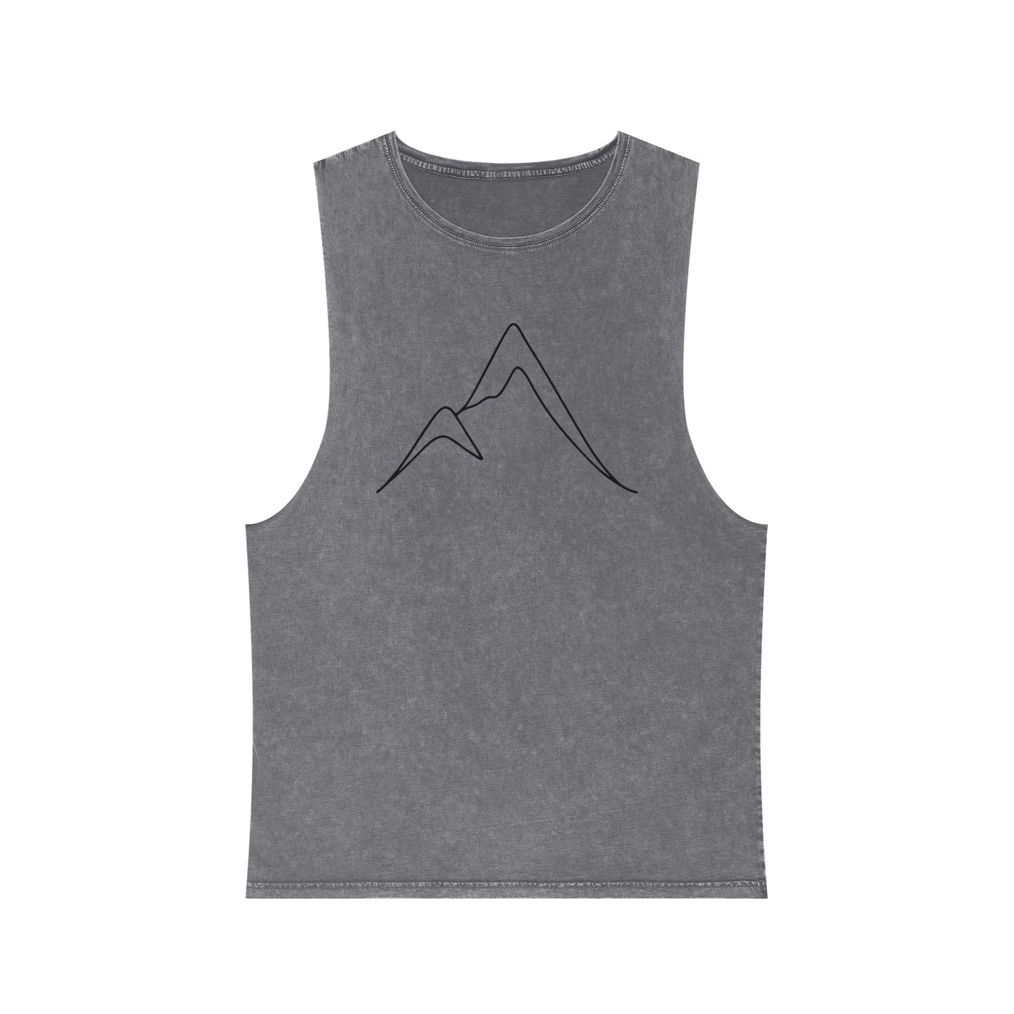 Mountain Pose Yoga Tank – Unisex Stonewash Mindfulness Top