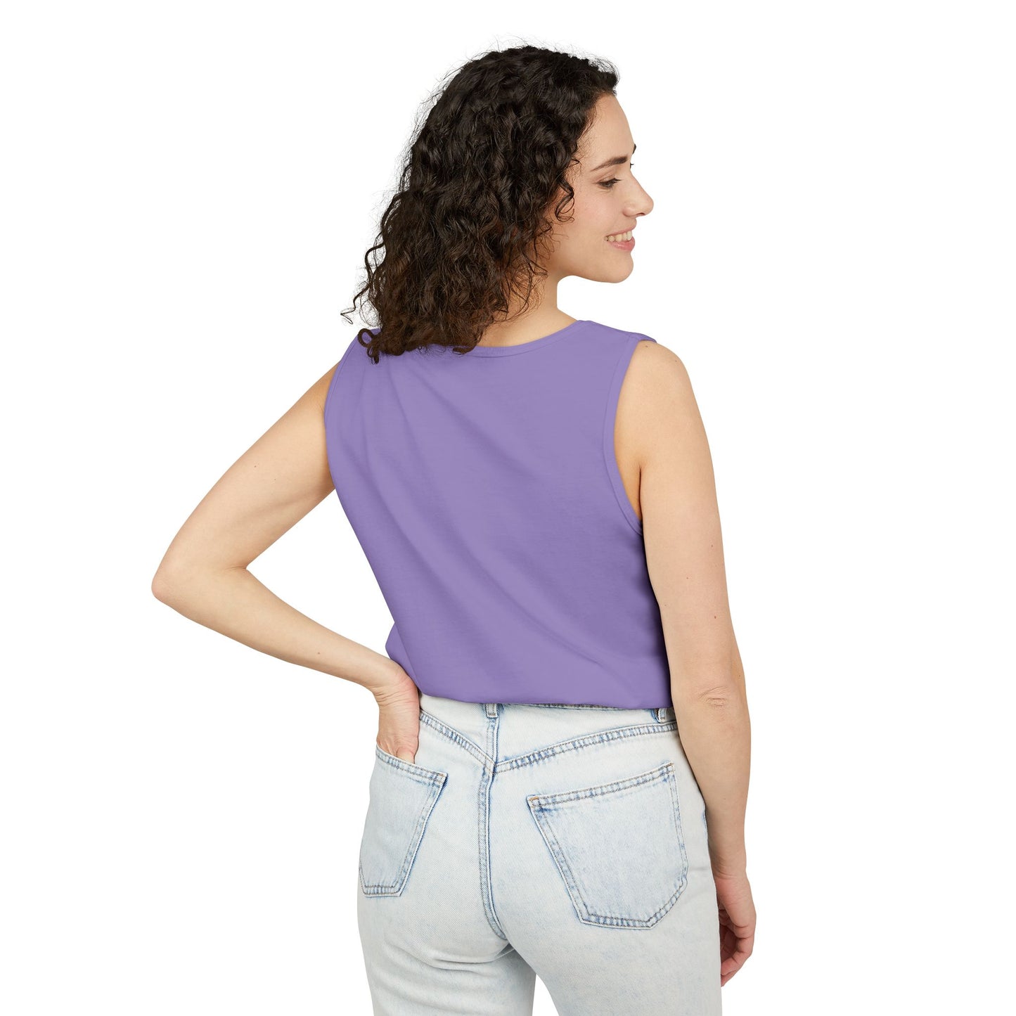 Puppy Pose Yoga Tank – Unisex Garment-Dyed Comfort Top