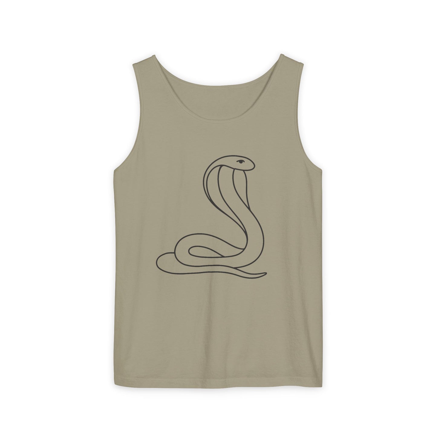 Cobra Pose Yoga Tank – Unisex Garment-Dyed Mindful Movement Top
