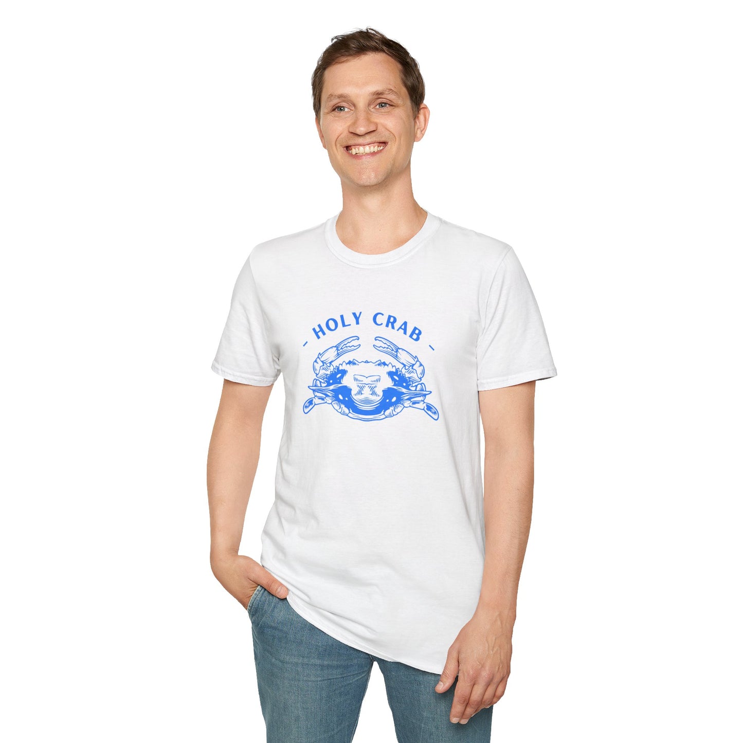 Holy Crab Funny Ocean Lover T-Shirt – Unisex Softstyle Tee