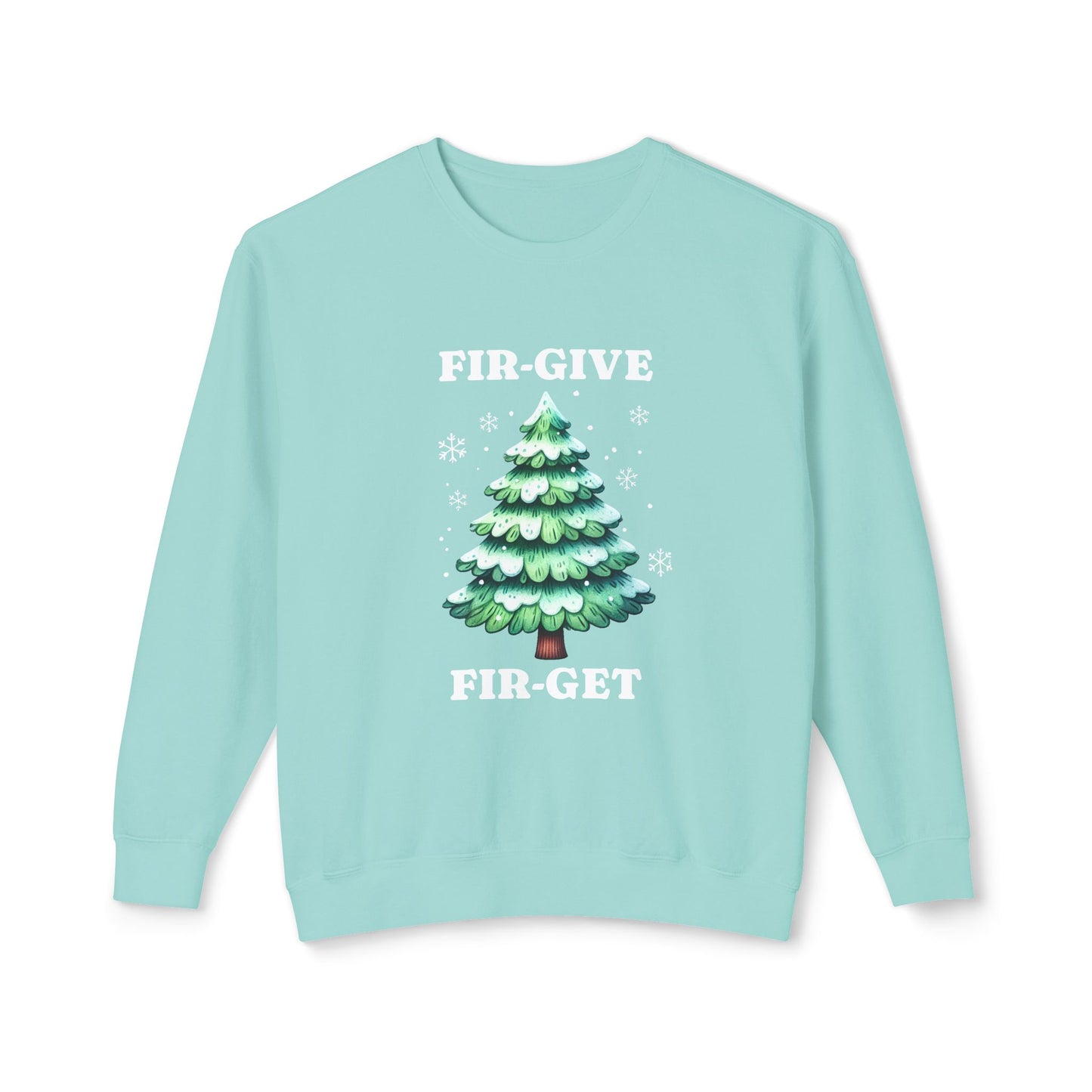 FIR-GIVE and FIR-GET Unisex Lightweight Crewneck Sweatshirt | Nine Scoops Wellness Collection
