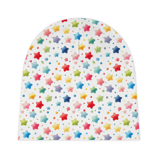 Rainbow Stars Baby Beanie – Colorful Hat for Newborns and Infants