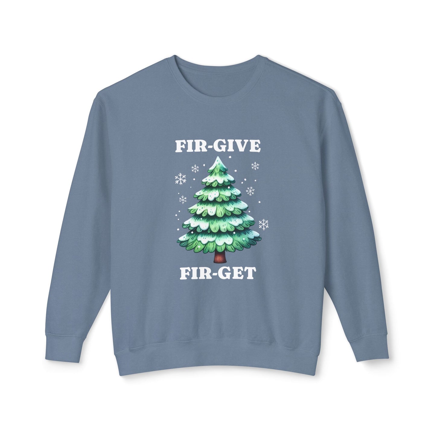 FIR-GIVE and FIR-GET Unisex Lightweight Crewneck Sweatshirt | Nine Scoops Wellness Collection