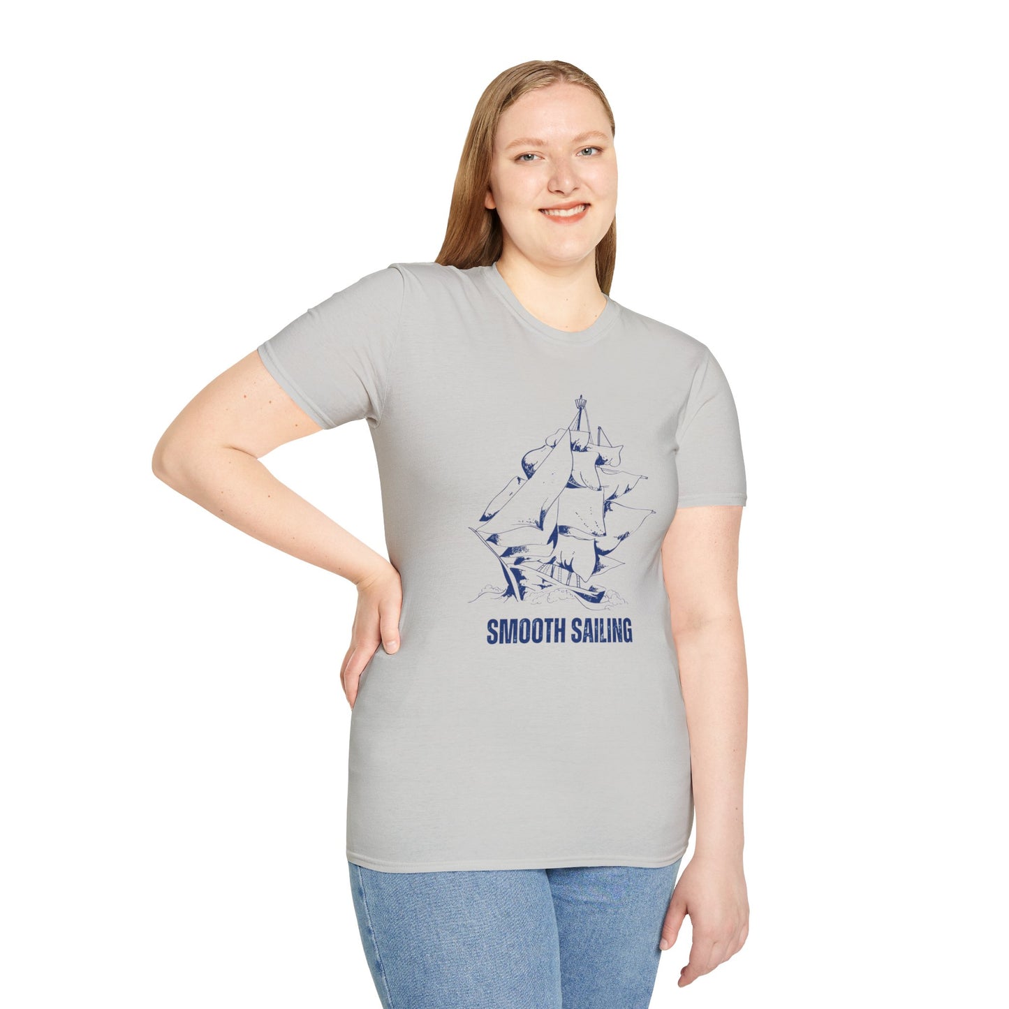 Smooth Sailing Ocean Adventure T-Shirt – Unisex Softstyle Tee