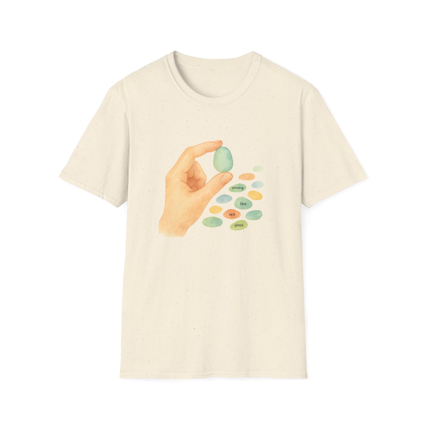 Strong Like Sea Glass Tee – Inner Strength & Ocean Kindness T-Shirt