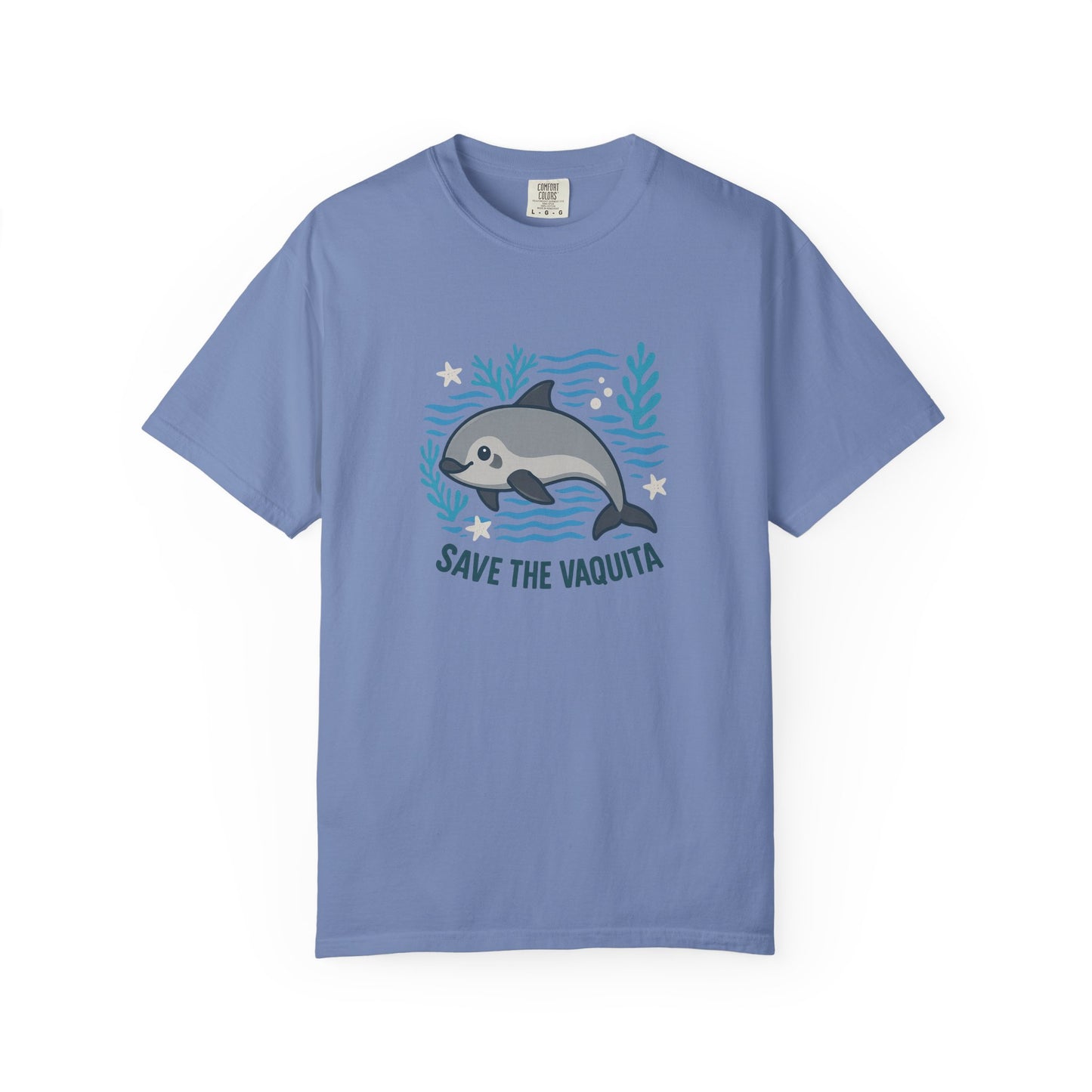 Save the Vaquita Unisex Ocean Conservation T-Shirt – Garment-Dyed Tee