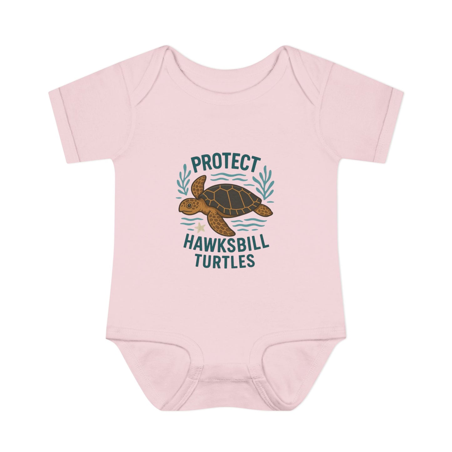 Protect Hawksbill Turtles Baby Bodysuit – Ocean Conservation Outfit