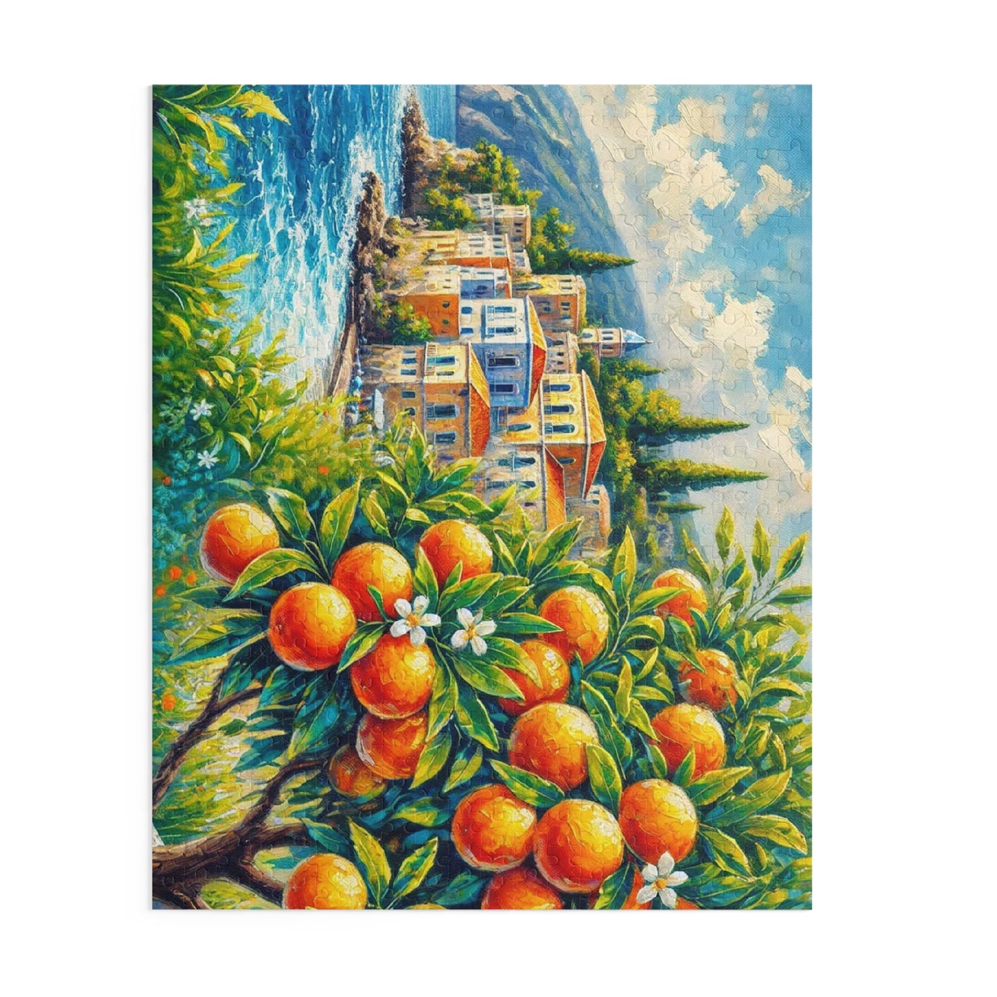 Mediterranean Escape 500-Piece Puzzle – Perfect for Travel Lovers and Mindful Relaxation