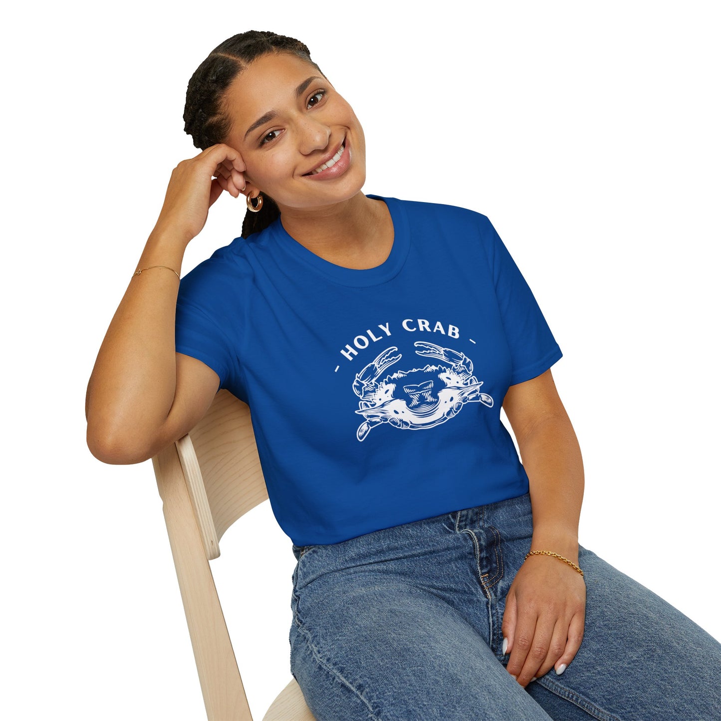 Holy Crab Funny Ocean Lover T-Shirt – Unisex Softstyle Tee