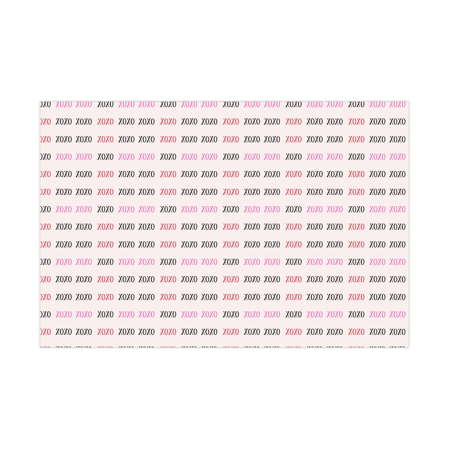 XOXO Valentine’s Day Gift Wrap Paper – Hugs and Kisses Design