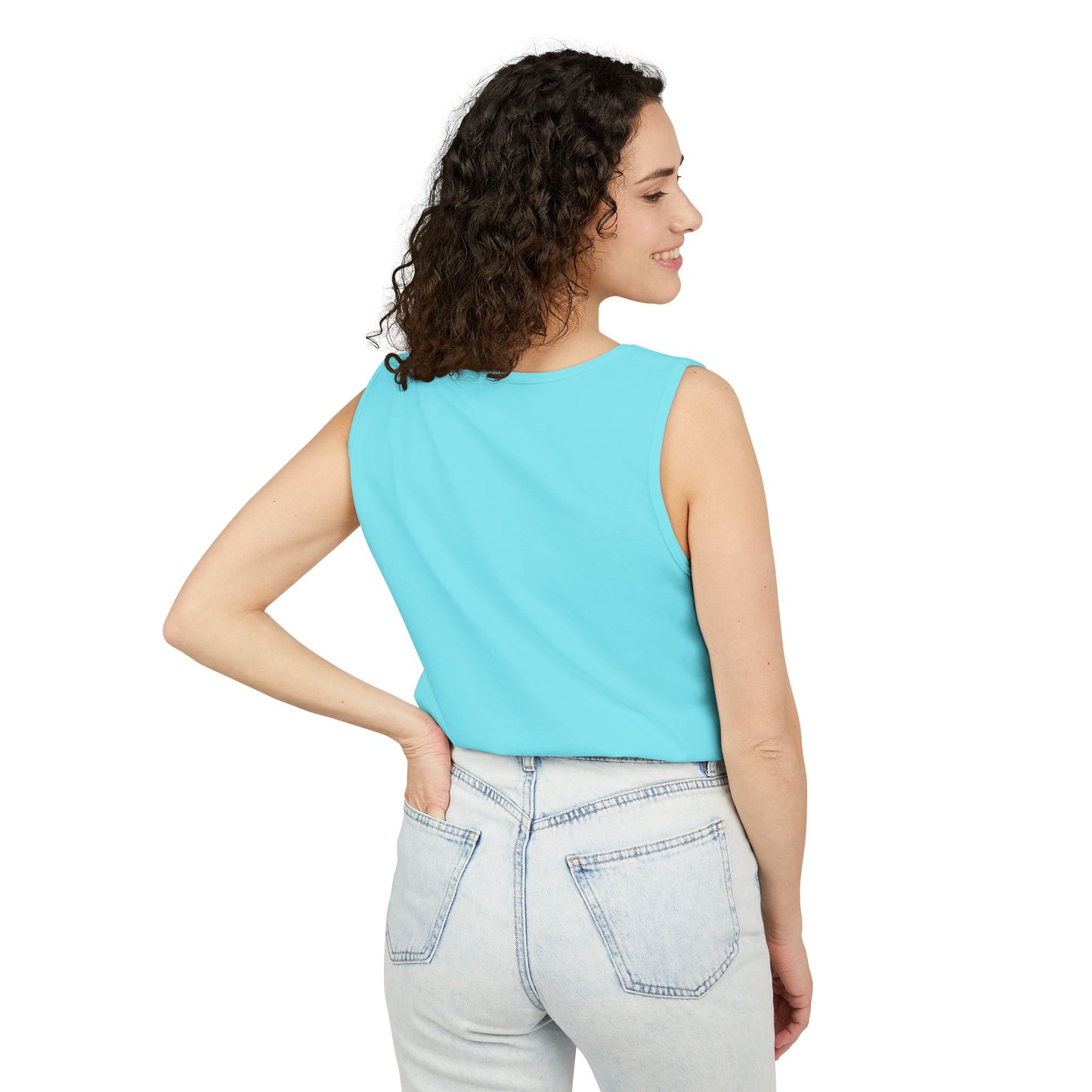 Puppy Pose Yoga Tank – Unisex Garment-Dyed Comfort Top